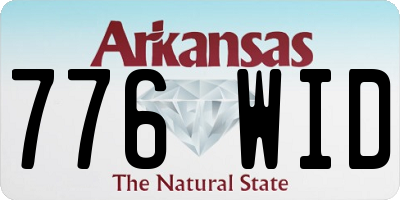 AR license plate 776WID