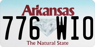 AR license plate 776WIO