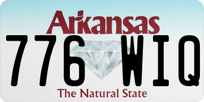 AR license plate 776WIQ