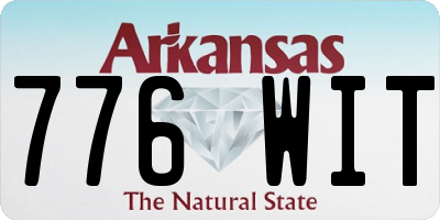 AR license plate 776WIT