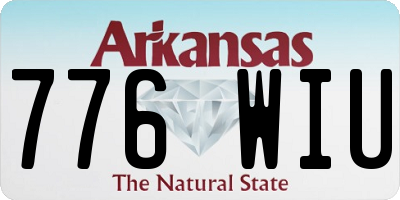 AR license plate 776WIU