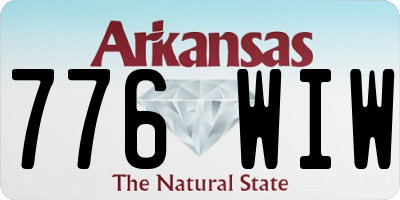 AR license plate 776WIW