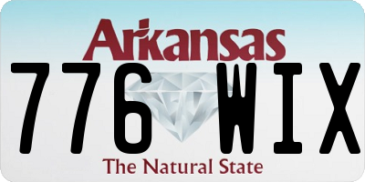 AR license plate 776WIX