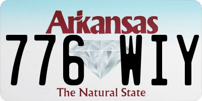 AR license plate 776WIY