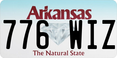 AR license plate 776WIZ