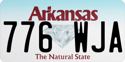 AR license plate 776WJA