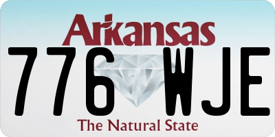 AR license plate 776WJE