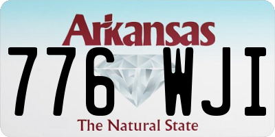 AR license plate 776WJI