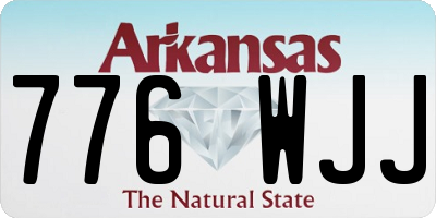 AR license plate 776WJJ