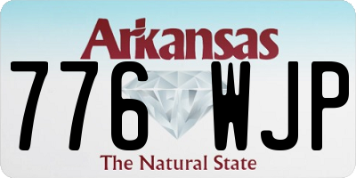 AR license plate 776WJP