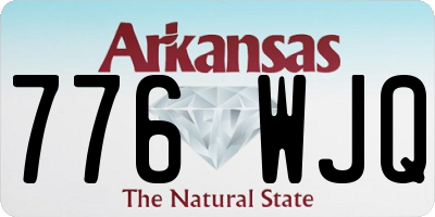 AR license plate 776WJQ