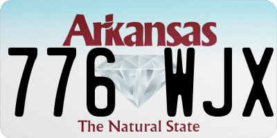 AR license plate 776WJX