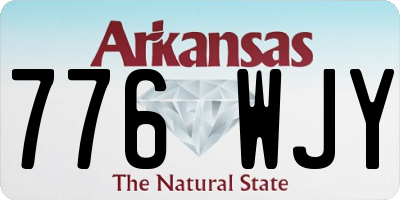 AR license plate 776WJY