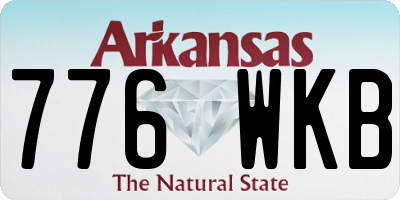 AR license plate 776WKB