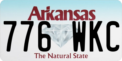 AR license plate 776WKC