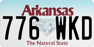 AR license plate 776WKD