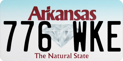AR license plate 776WKE