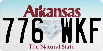 AR license plate 776WKF