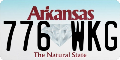 AR license plate 776WKG