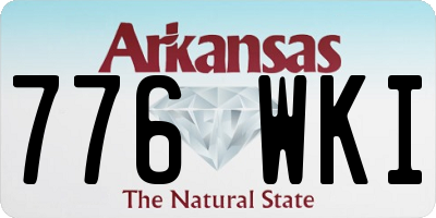 AR license plate 776WKI