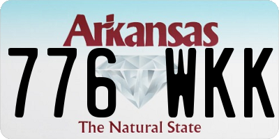 AR license plate 776WKK