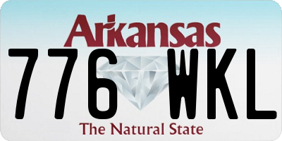 AR license plate 776WKL