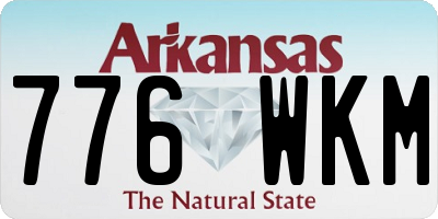 AR license plate 776WKM