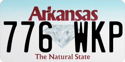 AR license plate 776WKP