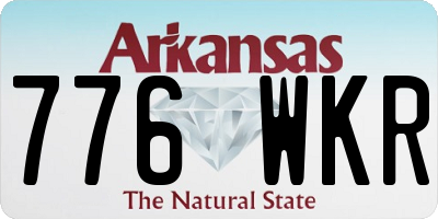 AR license plate 776WKR