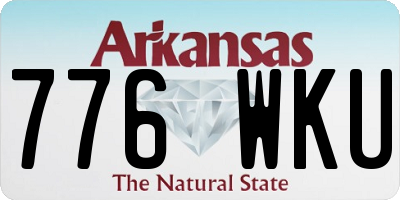 AR license plate 776WKU