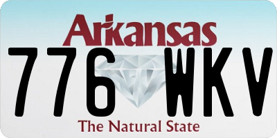 AR license plate 776WKV