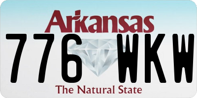 AR license plate 776WKW