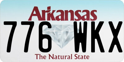 AR license plate 776WKX
