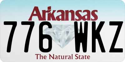AR license plate 776WKZ