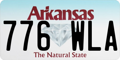 AR license plate 776WLA