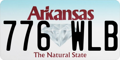 AR license plate 776WLB