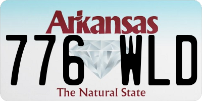 AR license plate 776WLD