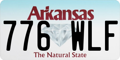 AR license plate 776WLF