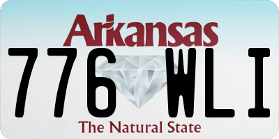 AR license plate 776WLI