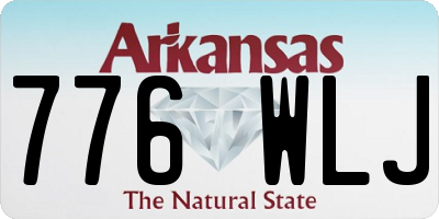 AR license plate 776WLJ