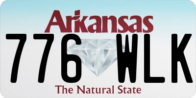 AR license plate 776WLK
