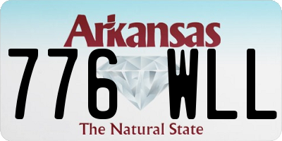 AR license plate 776WLL