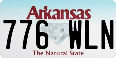 AR license plate 776WLN
