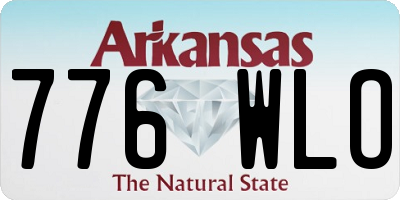 AR license plate 776WLO