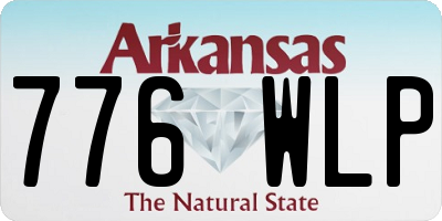 AR license plate 776WLP