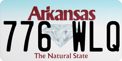 AR license plate 776WLQ