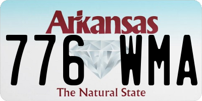 AR license plate 776WMA