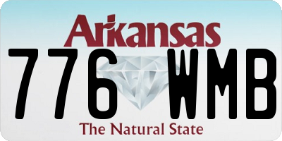 AR license plate 776WMB