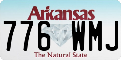 AR license plate 776WMJ