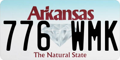 AR license plate 776WMK